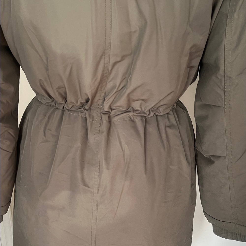 Topshop Olive Fur-Trimmed Puffer Jacket - Picture 6 of 17